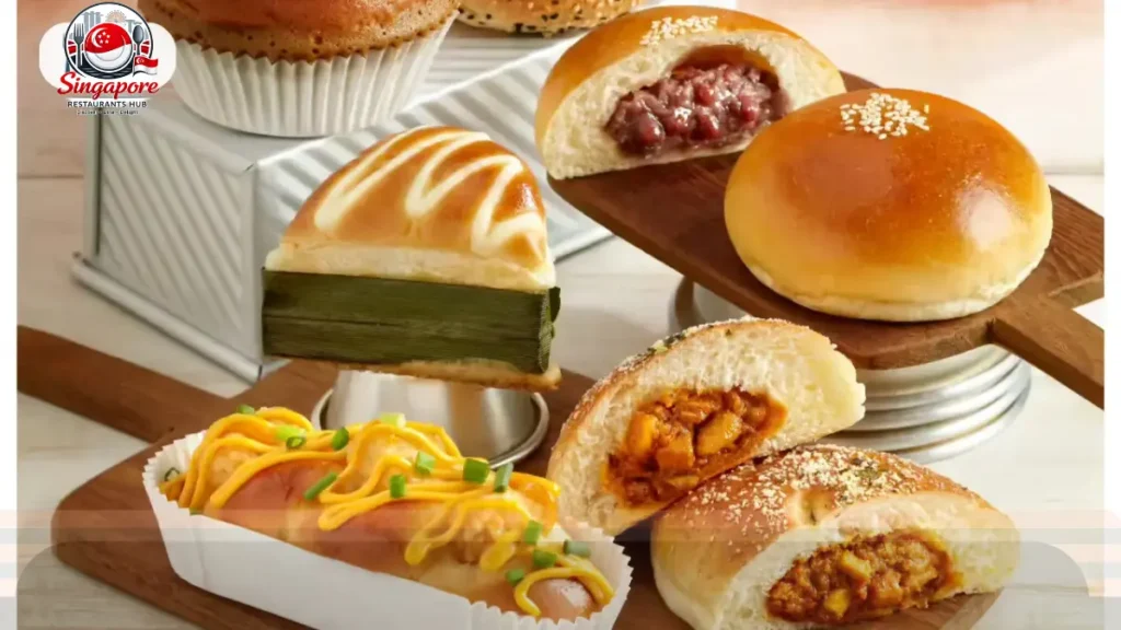 Their signature buns are soft and delicious, with prices ranging from SGD 2.00 to SGD 2.60.