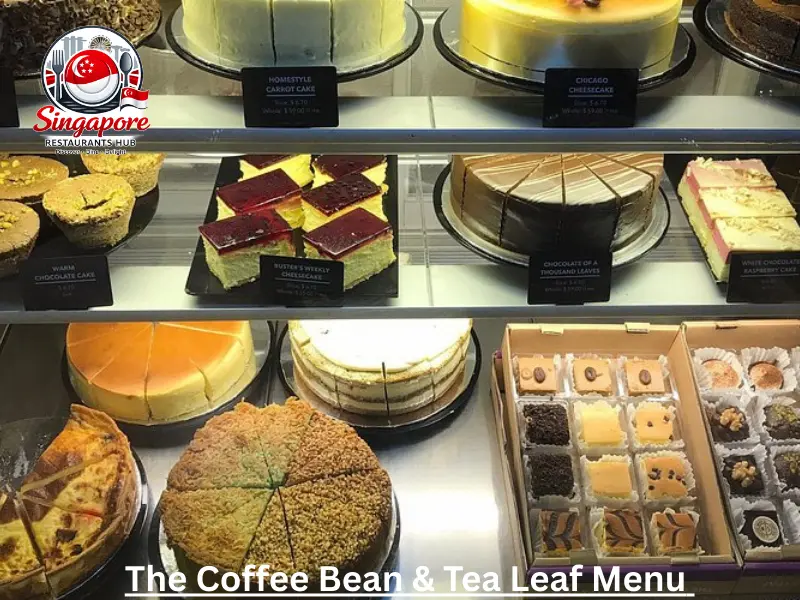 The Coffee Bean & Tea Leaf  Menu Singapore Prices