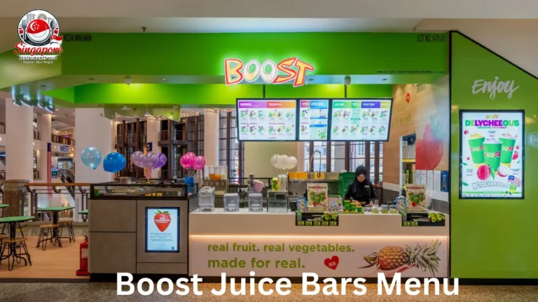 Boost Juice Bars Menu Singapore
