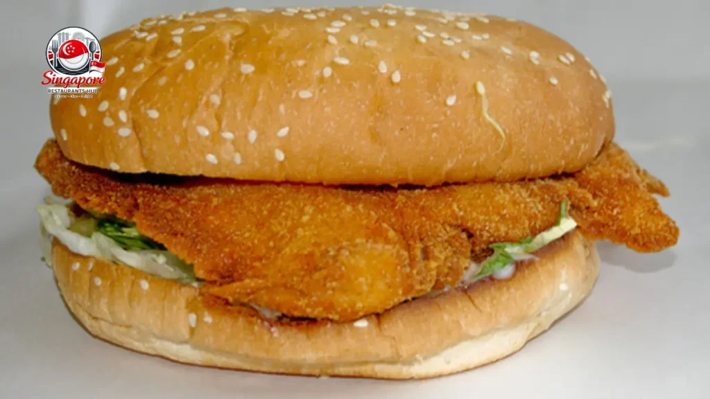Burger King fish burger Malaysia with crispy fish fillet
