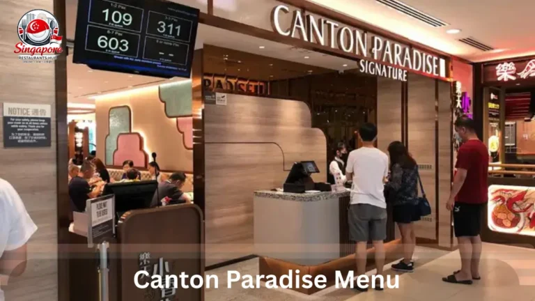 Canton Paradise Menu Singapore