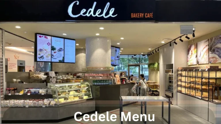 Cedele Menu Singapore