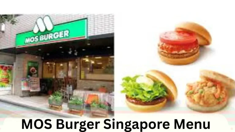 MOS Burger Singapore Menu