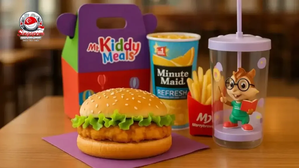 Marrybrown kiddy meals Malaysia with nuggets fries and drink