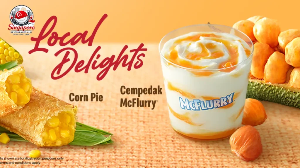 McDonald’s desserts menu Malaysia with ice cream sundaes and McFlurry