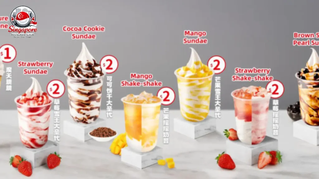 Mixue Menu Singapore Prices