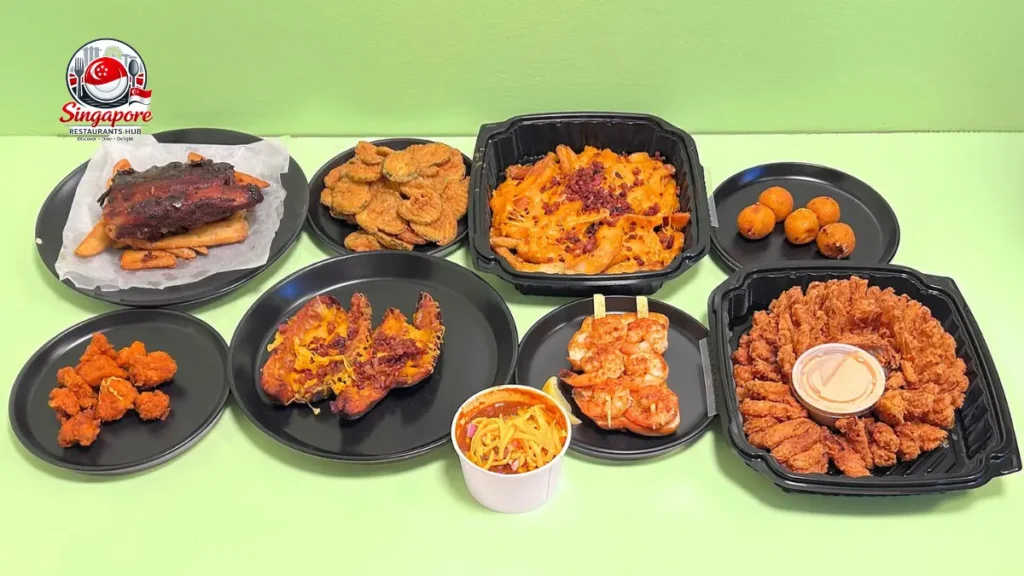 Seafood options offer a tasty alternative, featuring items like fish fillets with crispy coatings