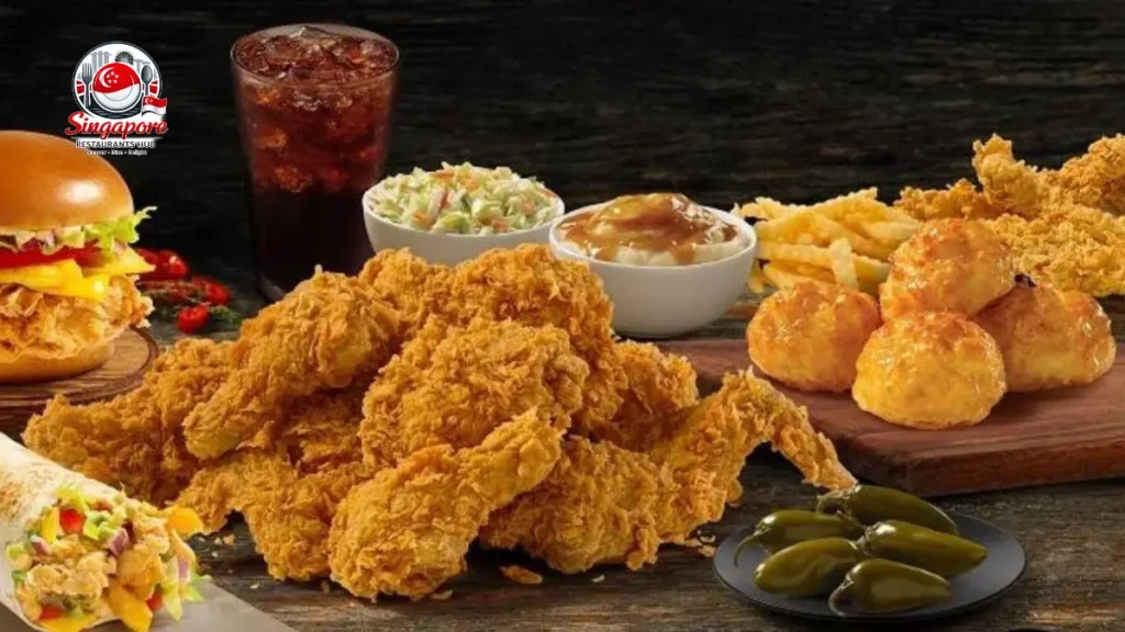 Texas Chicken snacks Malaysia with fries nuggets and sides