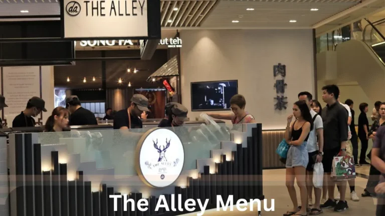 The Alley Menu Singapore