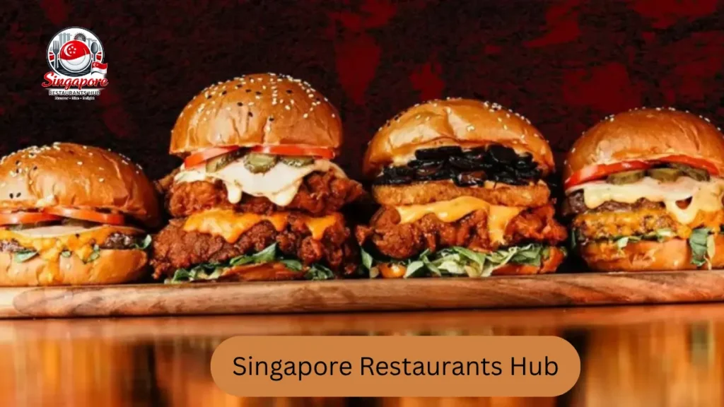 Woodfire Malaysia premium burger with cheese and BBQ sauce