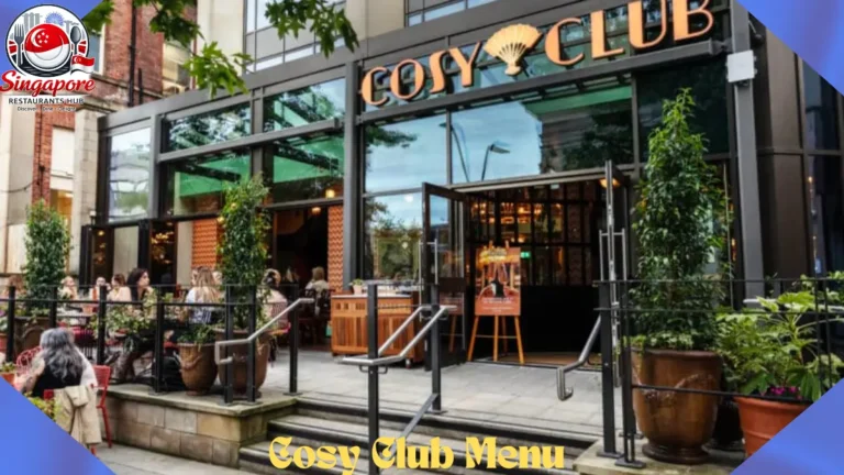 Cosy Club Menu Prices in UK