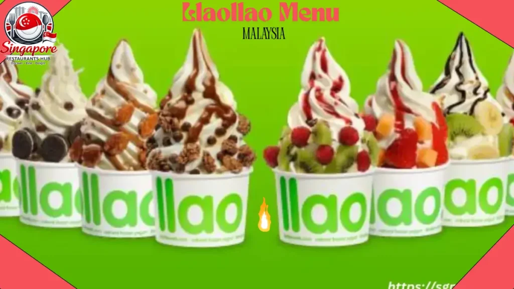Llaollao Malaysia drinks menu smoothies with fresh fruits