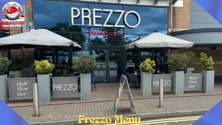 Prezzo Menu Prices in UK