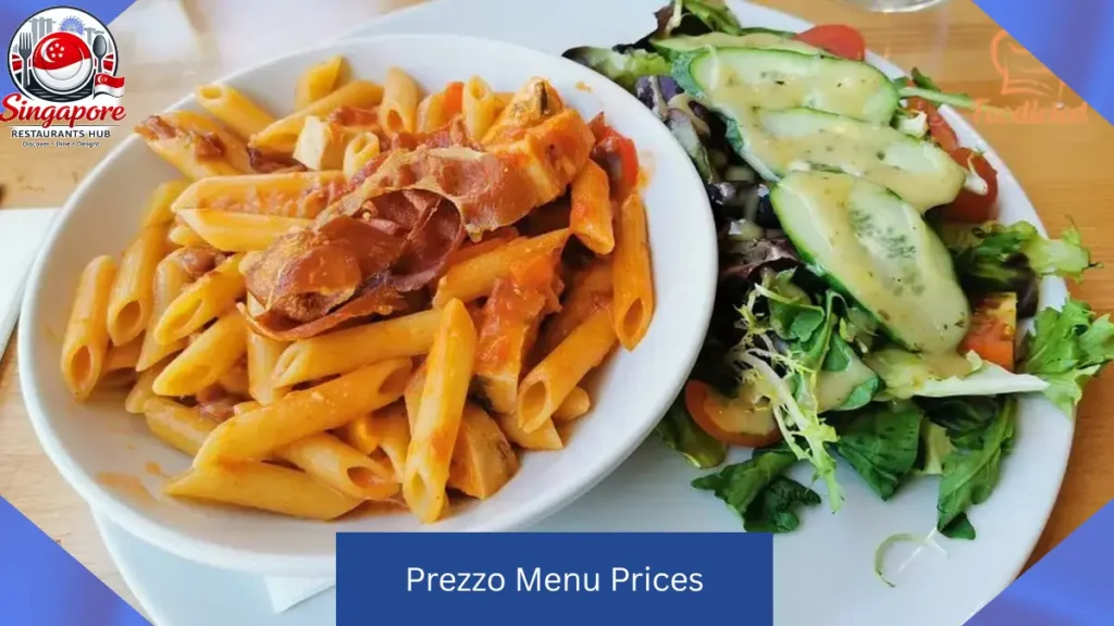 Prezzo UK menu featuring spaghetti pizza and risotto