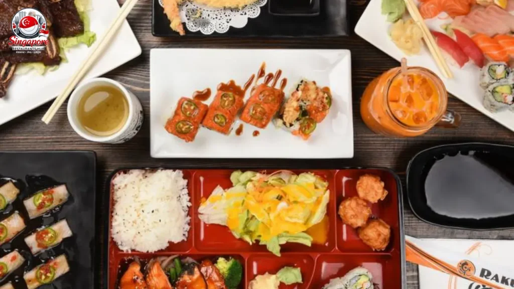 Rakuzen menu Malaysia with sushi sashimi and Japanese dishes