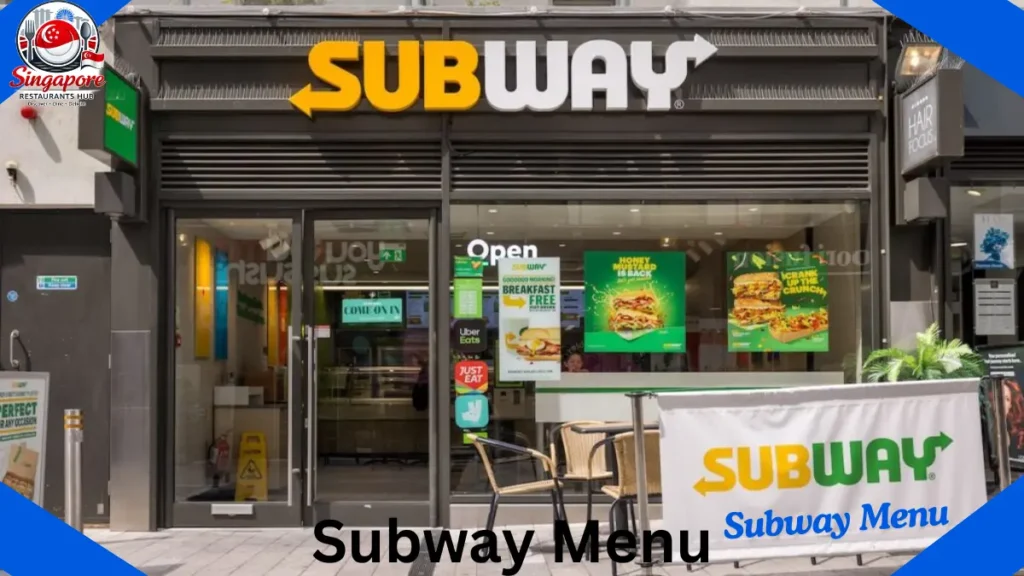 Subway Menu UK Prices