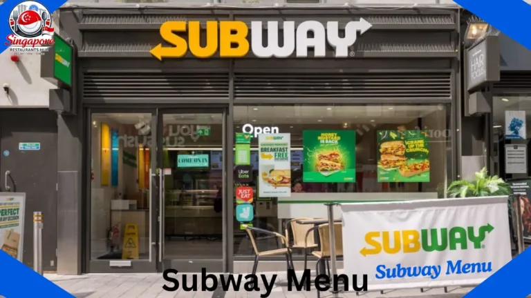 Subway Menu UK Prices
